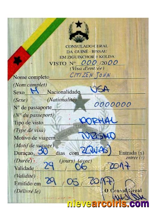 GUINE-BISSAU visa